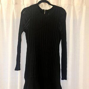 Milly Dress, Black Long Sleeve
